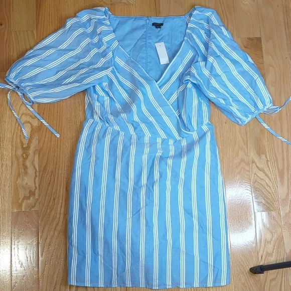 Ann Taylor | Dresses | Ann Taylor Blue And White Stripes Short Sleeve With Tie Dress Nwt | Poshmark Ann Taylor | Dresses | Ann Taylor Blue And White Stripes Short Sleeve With Tie Dress Nwt | Poshmark